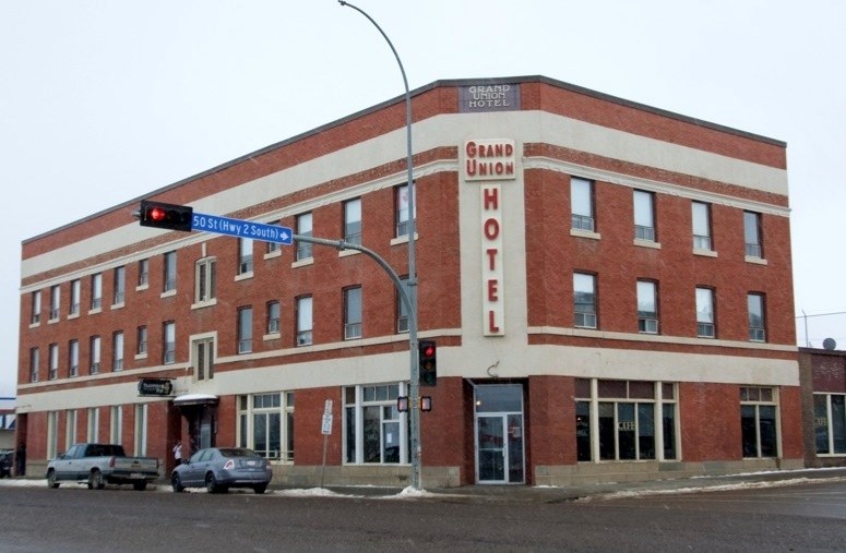 The Grand Union Hotel is up for sale.