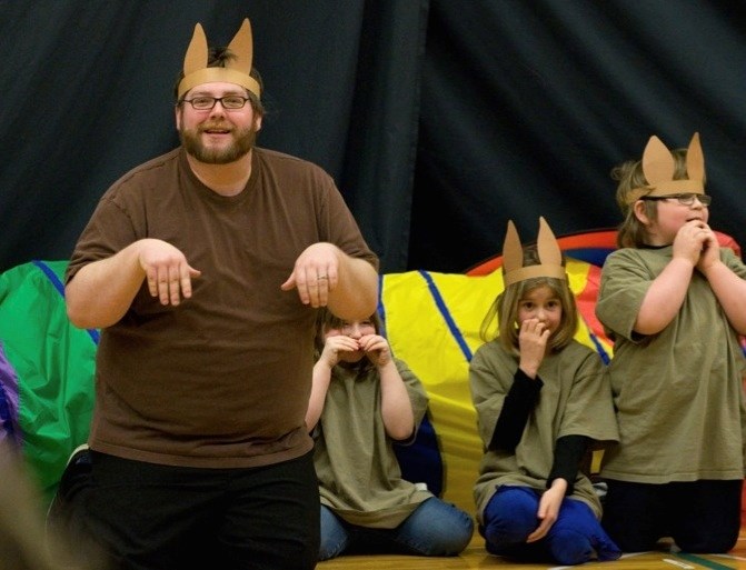 Last week, Tricksters Theatre sent three talented artists to help students at Smith School design and choreograph a play, which they performed for the community on Friday