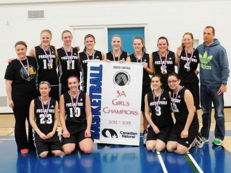 The EPC senior girls basketball team won zones last weekend. (back row, l-r) Kayla Breitkreutz, Alex Speers, Shania LaForce, Brianna Bilsky, Brooke Padlewski, Jackie Elgert,