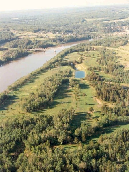 The Athabasca Golf and Country Club in 1991 (when the photo was taken) was only nine holes. It has since been expanded to 18 holes. On July 24, the club will be celebrating