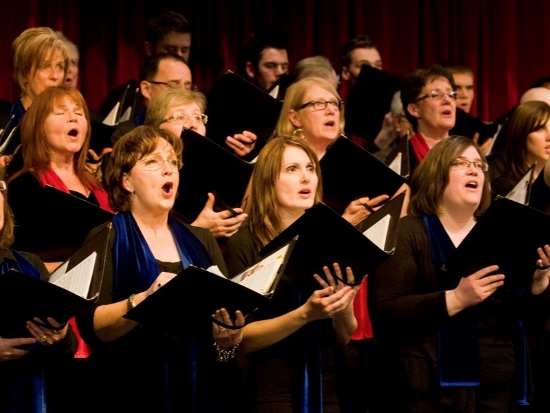 The Northern Lights Spiritus Singers Society usually draws around 100 singers each year. Practices take place every Thursday evening beginning Sept. 12, and performances are