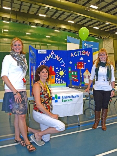 Alberta Health Services made its premiere appearance at the Athabasca Community Registration and Showcase Night&#8217;s first Community Health Fair last Wednesday at the