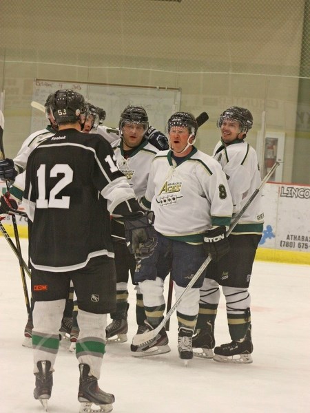 No remarks from a Morinville Kings player could bring the Aces down after a first-period goal last Friday evening at the multiplex; however, the Kings won the game after a