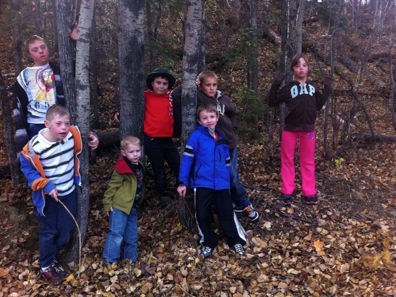 The Athabasca Blue Genes Foundation is organizing two &#8220;buddy walks” at Athabasca schools in support of National Down Syndrome Awareness Week Nov. 1 –7. (l-r) Blue Genes 