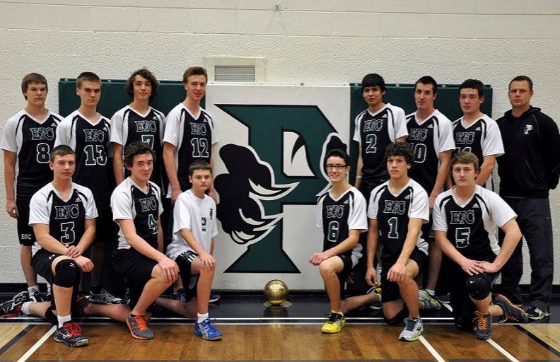 The EPC Predators boys volleyball team&#8217;s seventh-place finish at provincials is the same as their standing at the end of last year&#8217;s volleyball season. (back row, 