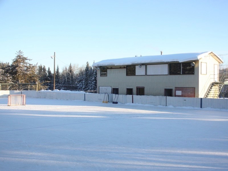 The Rochester skating rink warm-up and viewing building was discovered frozen throughout after someone removed the furnace cover and shut off the hot water heater the weekend 