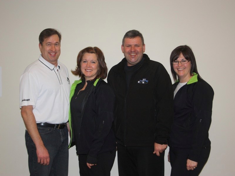 (l-r) A-event winners Trevor Martin, Roxann Martin, Kevin Senyk and Roxanne Senyk.
