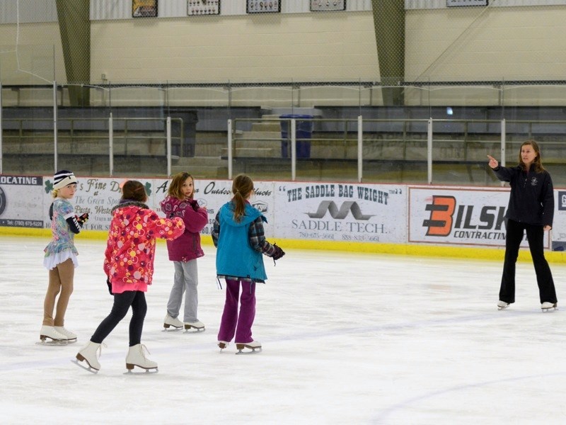 The Athabasca Figure Skating Club is gearing up for its annual carnival; this year, the show is &#8220;Hijacked Fairytales.&#8221; Tamara Jackson coaches a group of girls on
