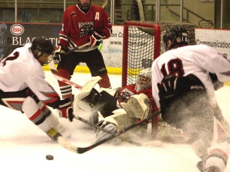 Athabasca Minor Hockey fees will increase by five per cent for the 2014/2015 season due to a nine-per-cent increase in ice time costs. (above) The bantam AA North Central