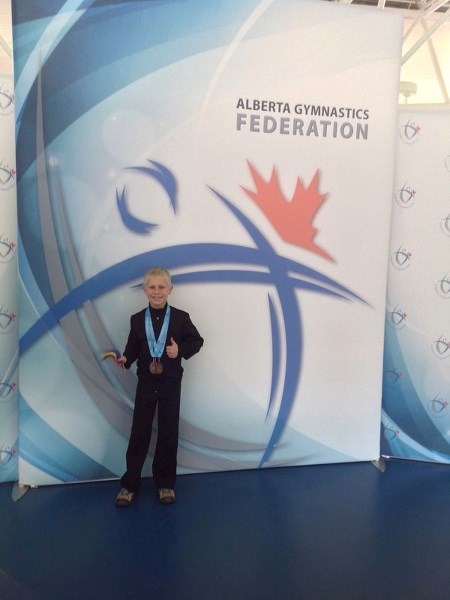 Rylan Wagner placed sixth overall at the 2014 Artistic Gymnastics Provincial Championships April 11 –13.