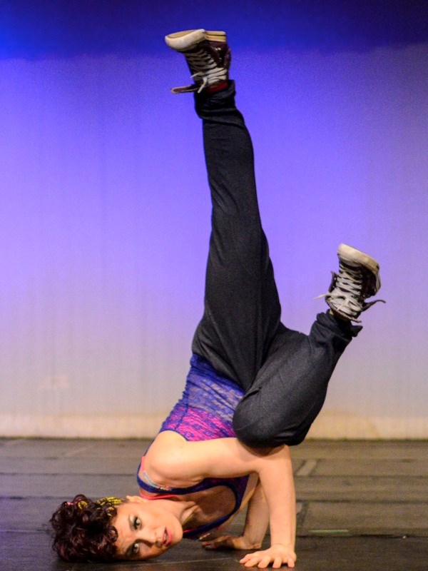 Amanda Wallace performs to &#8220;You Can&#8217;t Stop Me &#8221; by Andy Mineo during the 27/4 Hip Hop Studio production entitled &#8220;Free to Be Me &#8221; last Saturday