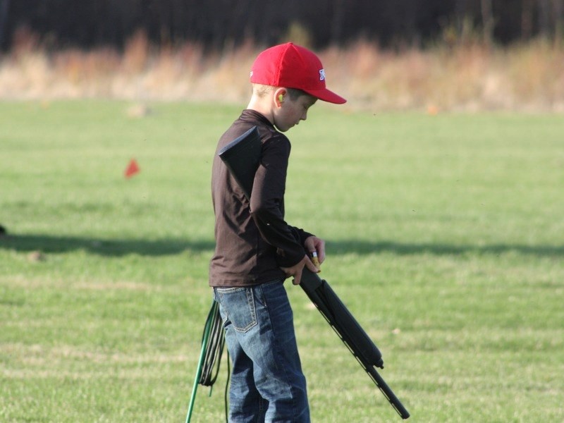 Jonas Patry practised with his dad close at hand last Wednesday .