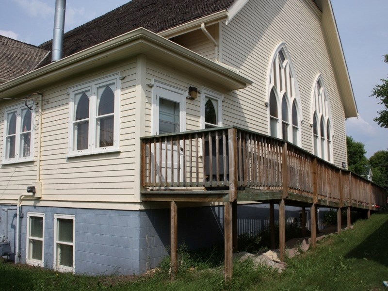 Members of the building committee for the United Church are hoping to build a second ramp on the building this summer. The only existing ramp goes to a back door.