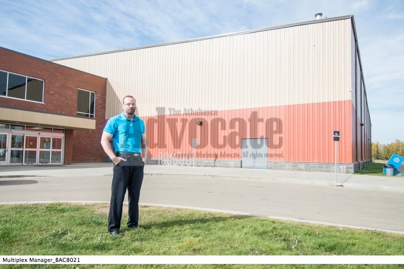 Brad Gilbert began his job as manager of the Athabasca Regional Multiplex on Sept. 15. He is looking forward to the potential this facility has for growth.
