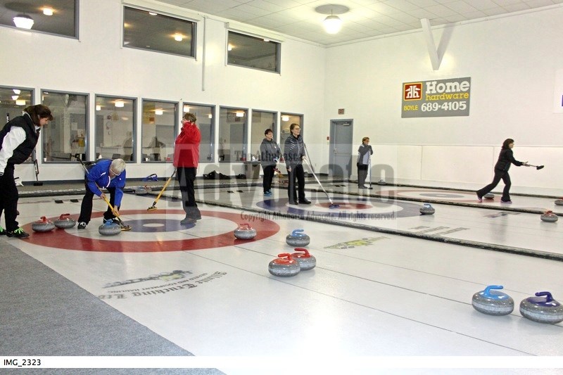 The first action of the season took place last week at the Boyle Curling Club when the women&#8217;s league took to the ice last Wednesday night. The mens&#8217; league were