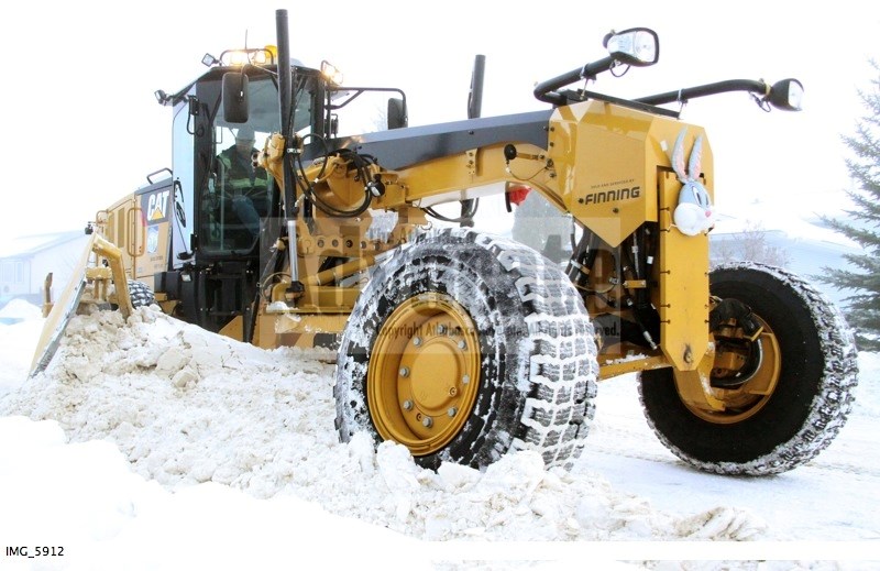 One of the town&#8217;s two graders was out cleaning up residential streets in Cornwall on Friday morning. Getting the snow off the streets has been a contentious issue in