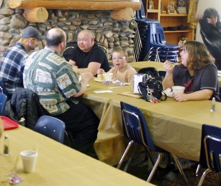 More than 160 lunches at $5 each were sold last Friday at the weekly soup and bannock lunch at the Athabasca Native Friendship Centre. The entire sales proceeds were going to 