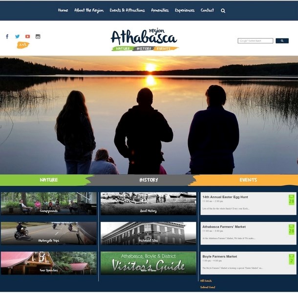 The new VisitAthabasca.ca website officially launched yesterday and it is hoped it will help attract new visitors to the region, while providing links to a variety of