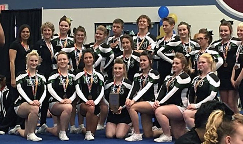 The Edwin Parr Composite co-ed cheer team came away from the ASAA Cheerleading provincials in Edmonton with a bronze medal after an extremely close two days of competition.