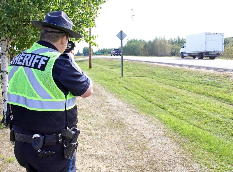 RCMP and Sheriffs will be out in force this month across Alberta in an effort to crackdown on speeding as spring and clear roads will draw drivers out on to the roads and