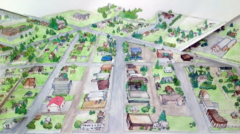This is the artist rendering of the Boyle community map that will be reprinted on a foldable map for distribution to the public.
