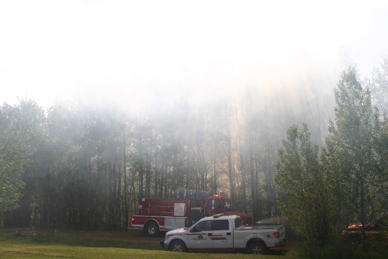 The bushfire started around 4pm last Tuesday and was put out completely within the hour.