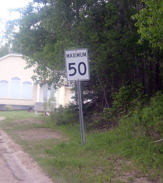 The speed limit in Hees Estates may change.