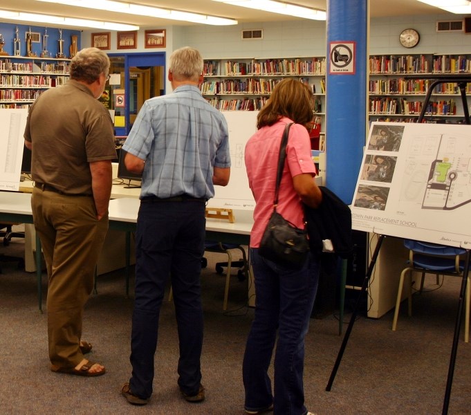 Athabasca residents and Aspen View parents came out to see the proposed designs for the new school.