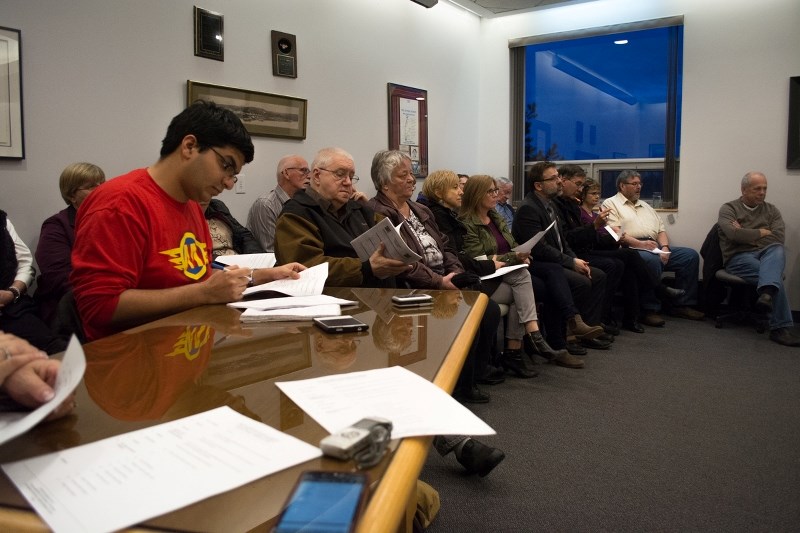 Almost 40 people were in the gallery at the Town of Athabasca&#8217;s council meeting Feb. 16.