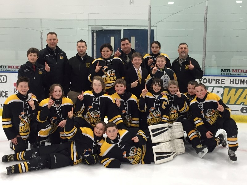 The Athabasca Peewee &#8216;A&#8217; Hawks didn&#8217;t let the missing banner bring them down as they emerged as the SPHL champions on March 5. The team crushed Slave Lake