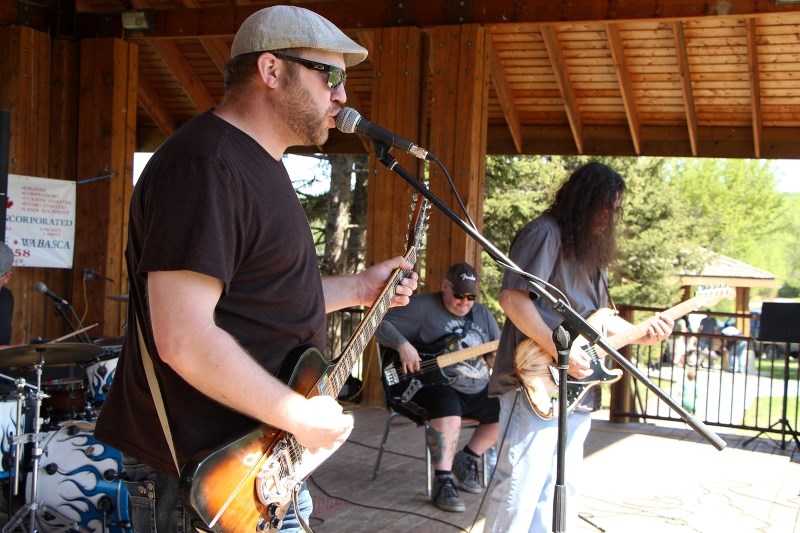 Evacuated musicians Max Noseworthy, Eric Bureau and Mark Squires are just a few memebrs of the Fort Mac Refugee All Star Touring Band who helped put on a show at the