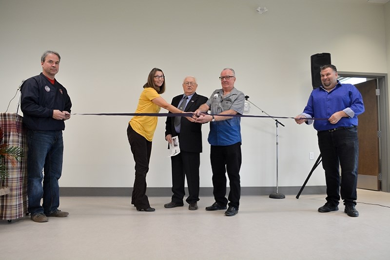 Village officials and residents ushered in a new era for the area&#8217;s services with the opening of the Boyle Municipal Centre on Oct. 13. (L-R) Coun. Mike Antal, Boyle