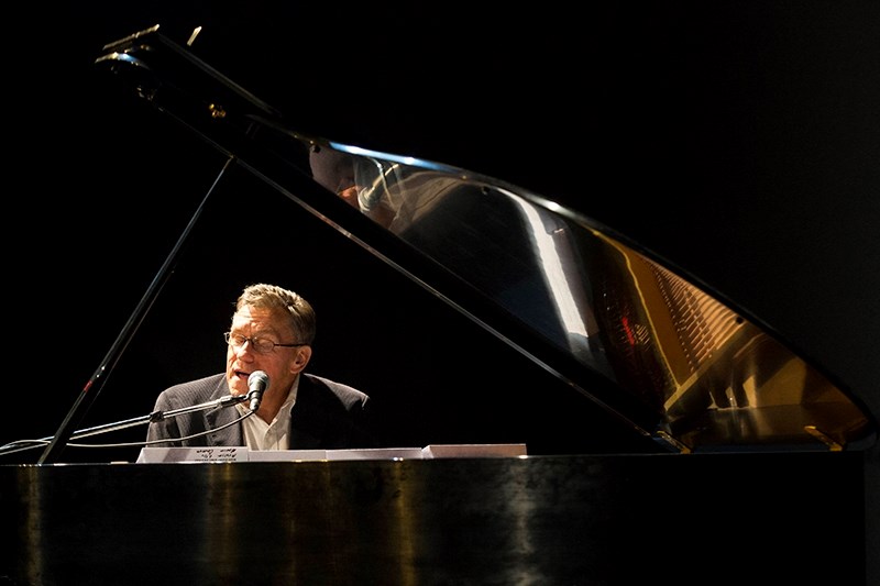 Pianist Rod Russell stopped by Athabasca to visit family and put on a show at the Nancy Appleby Theatre on Nov. 29.