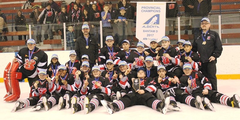The Boyle Bantam Blazers are going to have to make room in the arena for the shiny new Provincial &#8216;D&#8217; champion banner they brought home from Hanna.