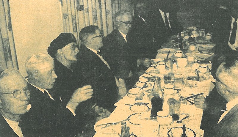 Lidden Buchanan (seated second from the left) was amoung several Athabasca war veterans on Remembrance Day 1968. A soldier in the First World War, Buchanan fough in the