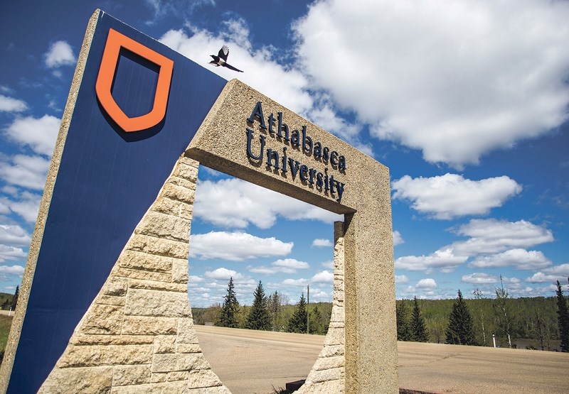 Athabasca University is reporting a more positive financial position in their year end variance report, but president Neil Fassina said the University is not &#8220;out of
