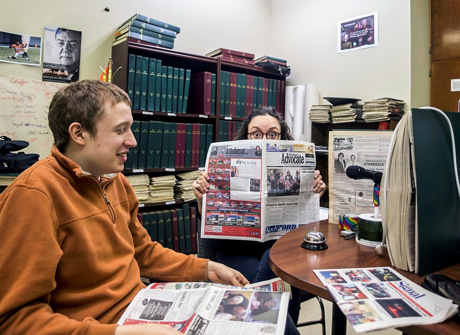 Joseph Quigley (left) and Allendria Brunjes (right) joined Hannah Lawson for the first edition of Advocate Ad Lib.