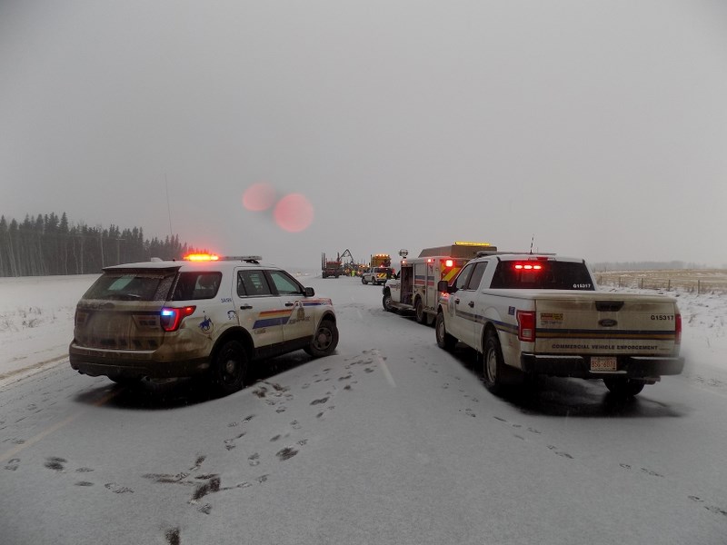 Boyle RCMP responded to a single-vehicle collision on Highway 63 between Wandering River and Grassland around 5 a.m. Jan. 6. No injuries were reported.