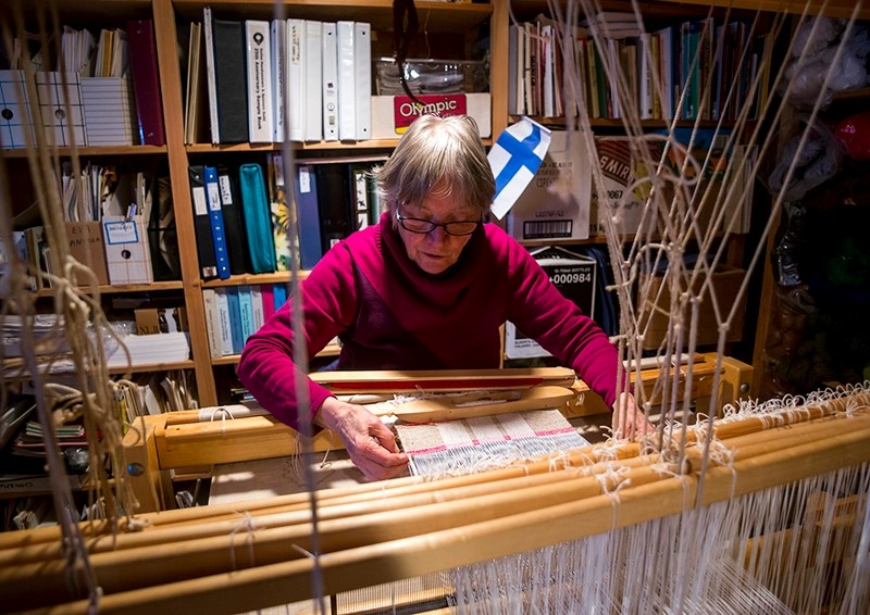 Pirkko Karvonen, 82-year-old Athabasca County resident, first learned how to weave out of necessity as a youth in post-war Finland. In her adult years, Karvonen honed her