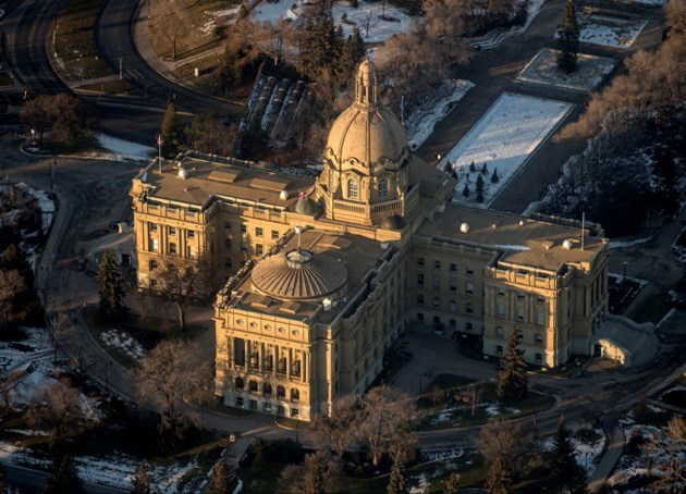 Alberta Legistlature Ariel View