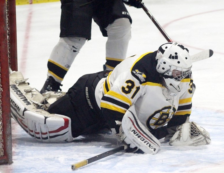 Renegades &#8216; goaltender Hunter Ricci stopped 33 out of 39 shots on his net Jan. 24.