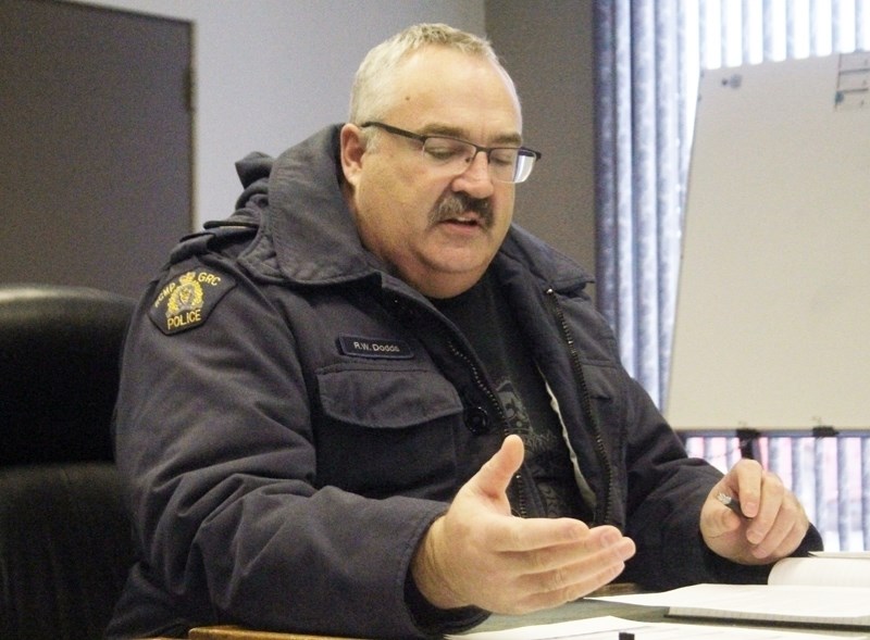 Barrhead RCMP Sgt. Bob Dodds says 12 vehicles have been stolen from the County of Barrhead and surrounding areas in the first six days of 2018.