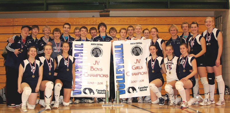 Members of the BCHS Junior Gryphons boys and girls volleyball teams had an outstanding weekend in Hinton this past weekend, with each team claiming gold at the North Central