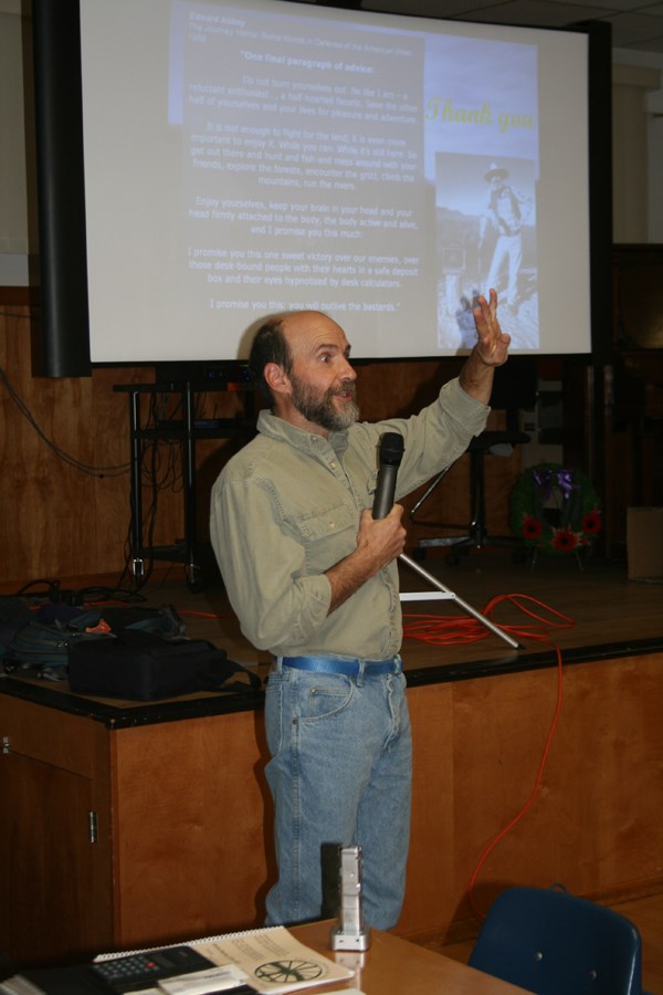Well-respected fish and wildlife biologist Dr. Michael Sullivan spoke to members of the Fort Assiniboine and Area Multi-Stakeholder Alliance last Thursday evening.