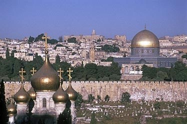 Picturesque: Eye-catching domes dominate this view of Israel. Barrhead pilgrims will be visiting Israel and Jordan during two weeks in November, thanks to a pilgrimage being