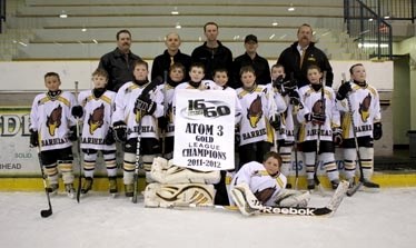 Atom Hawks Mathew Carstairs, Brendan Bujold, Ryan Lewington, Cooper Resch, Tate Schmidt, Adam Mueller, Jeremy Kelly, Owen Weeks, Robert Kincaid, Dylan Scheffler and Brayden