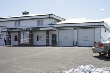 The Emergency Response Centre in the industrial park. Barrhead&#8217;s ambulances are stationed at the centre. Firefighters also operate out of the centre, which is near the