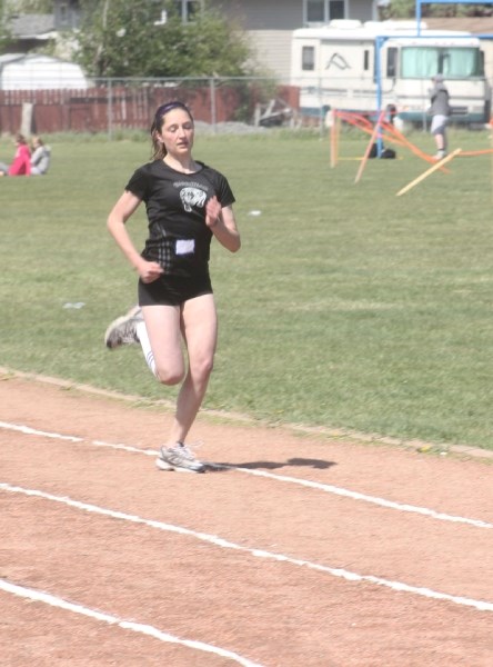 Running for glory: McKenna Dievert ran away with the accolades at Tuesday&#8217;s Divisionals in Barrhead. She was the top Grade 7 performer.