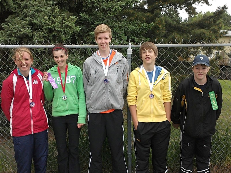 The fabulous five: Henriette Akkerman, Morgan McKain, Cole Knudsen, Bryce Marsh and Josh Starman won either medals or ribbons at the Zones last Tuesday.