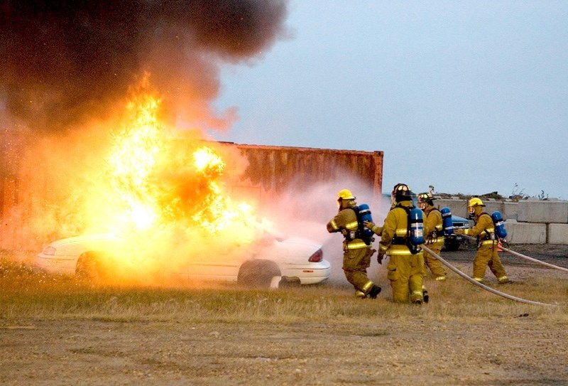 Those who came out to the Fire Open House last Thursday were in for quite the show, as Barrhead Fire Services demonstrated how their team extinguishes a car engulfed in